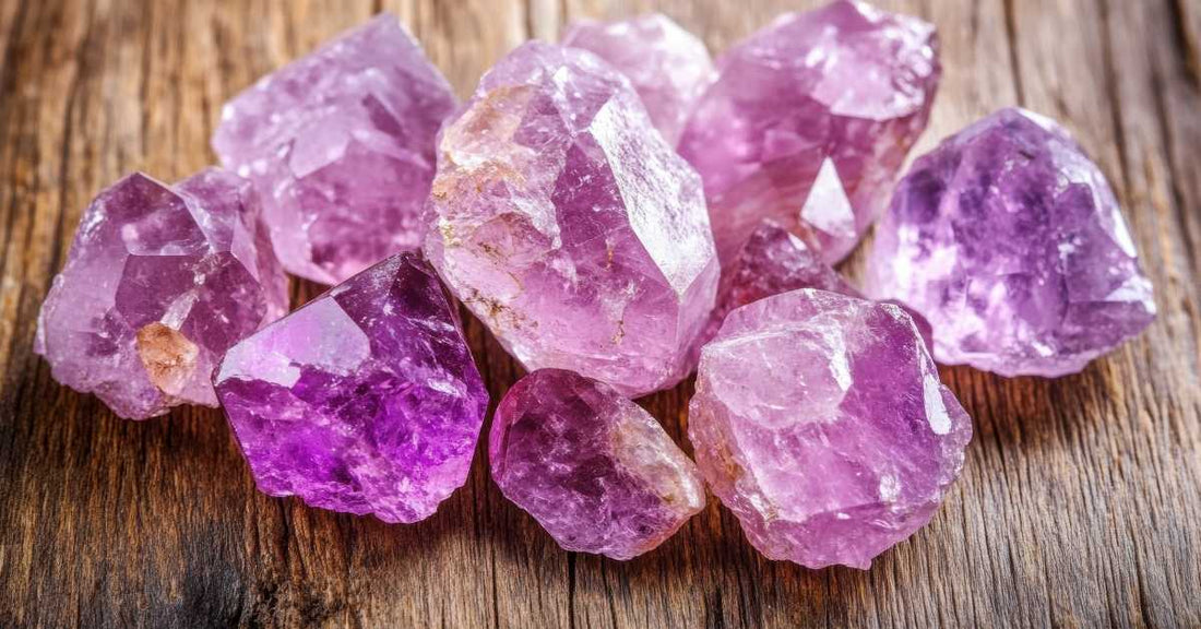 A radiant purple Amethyst crystal, symbolizing healing and spiritual growth, perfect for beginners exploring its properties.