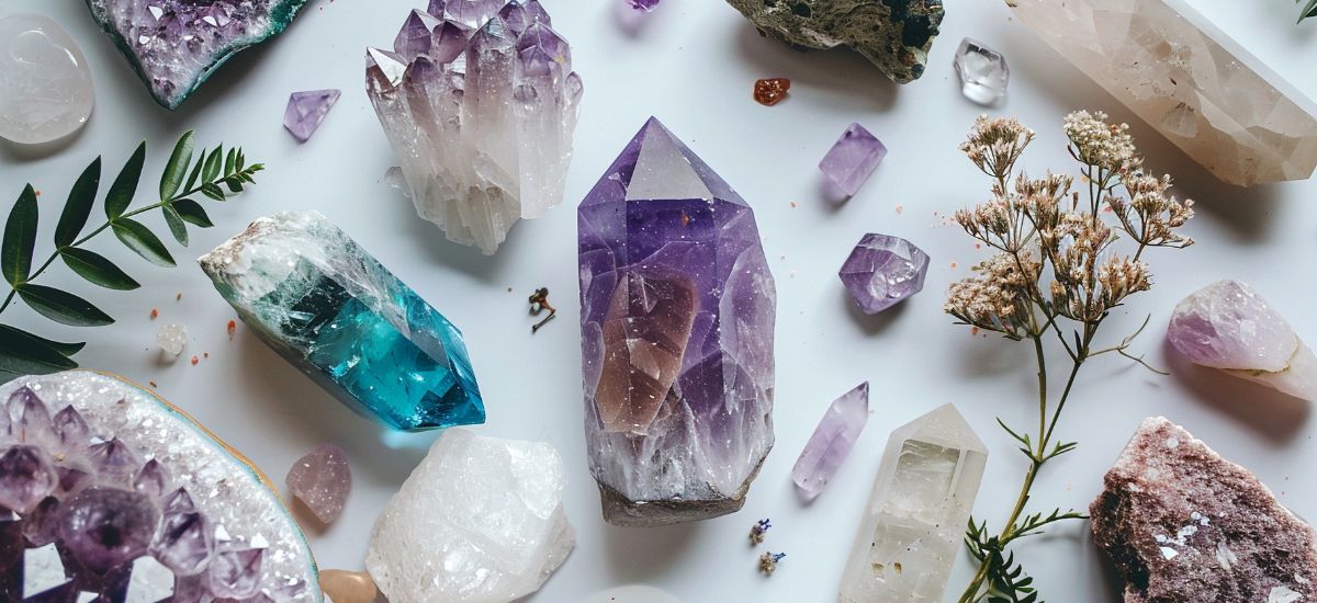  A beautifully arranged display of crystal bottles and spirits, showcasing the elegance of Crystal Spirits' collection.